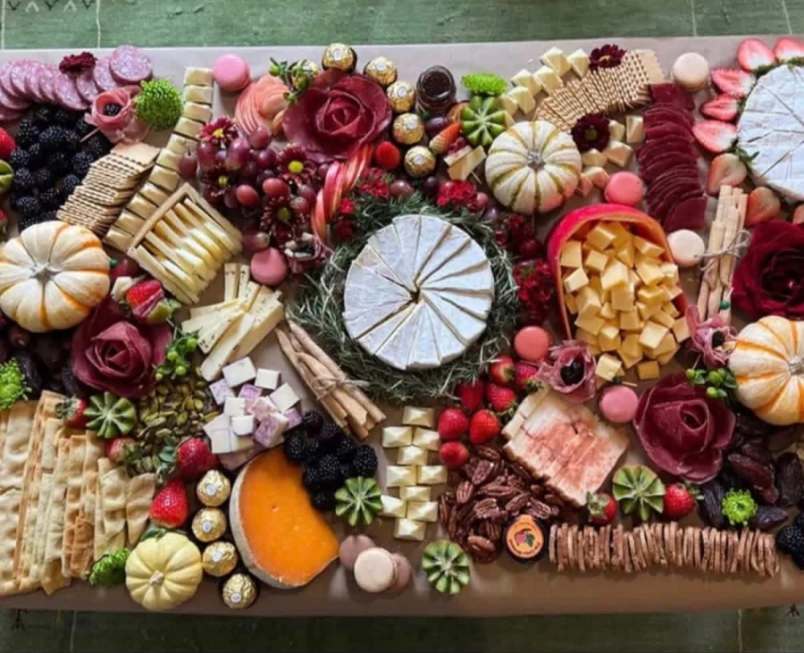 Garden grazing cart by Fig & Feta
